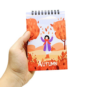 Sổ Lò Xo Note 4 Mùa A6 - Kẻ Ngang - 160 Trang 80gsm - The Sun - Autumn