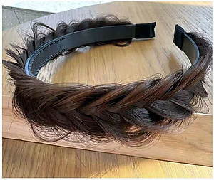 Bờm tóc tết thắt bím tóc giả xương cá phong cách tự nhiên