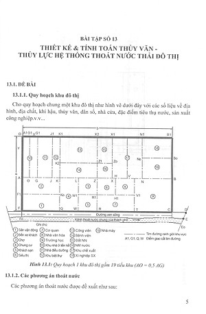Bài Tập Và Hệ Thống Bảng Tra Thủy Văn Công Trình Giao Thông (Tập 5): Thiết Kế Và Tính Toán Thủy Văn - Thủy Lưc Hệ Thống Thoát Nước Thải Đô Thị (Bản in năm 2020)