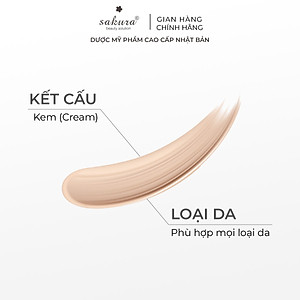 Kem Trang Điểm Chống Nắng Sakura CC Cream Flawless Control Base (40ml)