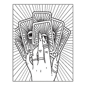 Sách Tô Màu Tarot (Tô Màu Theo Cách Của Bạn Để Khai Mở Trực Giác Diệu Kỳ )