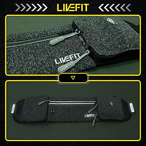 Túi đeo hông chạy bộ LiveFit cao cấp - Running Belt - WB1028