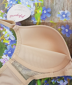 Áo ngực nữ không gọng, mút mỏng Marguerite 31116 bản lưng to giúp che khuyết điểm vùng nách và lưng