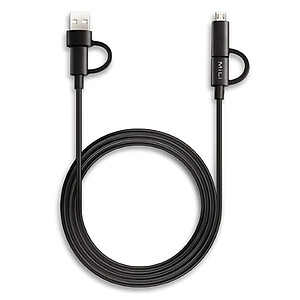  Dây Cáp Sạc 4 Trong 1 Input USB Type-C/USB-A và Output USB Type-C/Micro USB MiLi 1m - HX-L41 - Hàng Chính Hãng