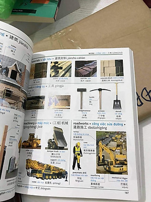 Combo 2 sách Từ điển hình ảnh Tam Ngữ Trung Anh Việt – Visual English Vietnamese Chinese Trilingual Dictionary +Bài Tập Củng Cố Ngữ Pháp HSK – Cấu Trúc Giao Tiếp & Luyện Viết HSK 4-5 Kèm Đáp Án+DVD tài liệu  "