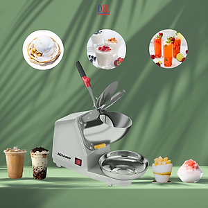 Máy xay đá bào, đá tuyết mịn 4 lưỡi, 2 nắp Mitomo MBD - 500 MAX HÀNG CHÍNH HÃNG - BẢO HÀNH 3 NĂM