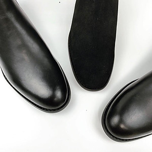 Giày Chelsea Boots công sở, đế phíp gỗ, da bò nguyên tấm
