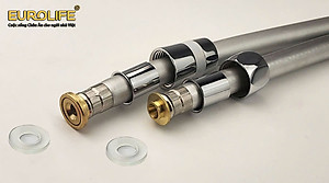 Dây sen chịu áp lực cao, nhựa PVC, ti đồng chống xoắn, dài 150cm, 200cm Eurolife