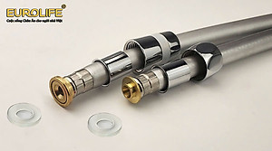 Dây sen chịu áp lực cao, nhựa PVC, ti đồng chống xoắn, dài 150cm, 200cm Eurolife