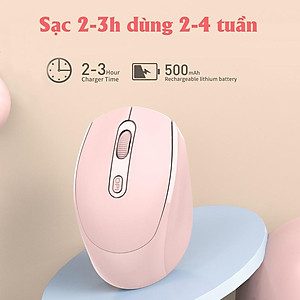 Chuột Không Dây PIX-LINK P100 Wireless 2.4Ghz Sạc Pin, Chống Ồn, DPI1600 Dùng Cho Máy Tính, Laptop, Tivi-Hàng Chính Hãng