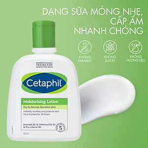 Sữa dưỡng ẩm cho da nhạy cảm Cetaphil Moisturizing Lotion 200ml