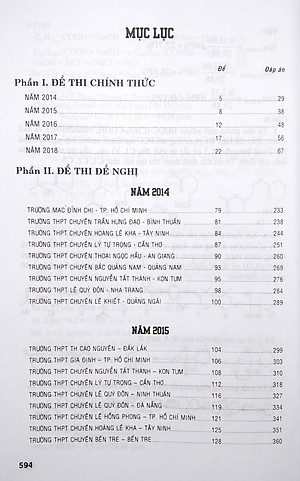 Tổng Tập Đề Thi Olympic 30 Tháng 4 Môn Hoá Học Lớp 11 (Từ 2014 Đến 2018)