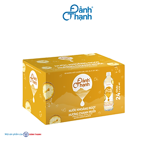 Lốc 6 chai Nước Khoáng Thiên Nhiên Có Ga Đảnh Thạnh Khoáng Chanh Muối 430ml