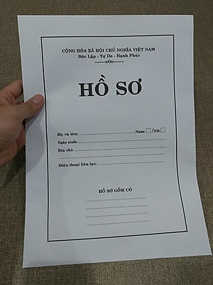 Bộ Hồ Sơ Xin Việc - Màu Trắng