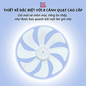 Quạt điện lửng Mitomo FCE-60HEV, công suất 60W mạnh mẽ, động cơ dây đồng - hàng chính hãng bảo hành 2 năm