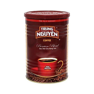 Cà phê Rang Xay Premium Blend Trung Nguyên Legend - Arabica, Robusta, Excelsa, Catimor - Lon 425gr - Pha Phin