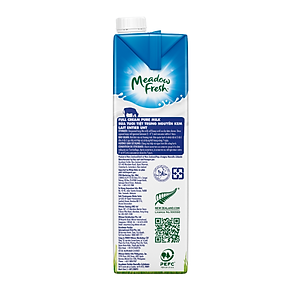 Thùng 12 hộp Sữa tươi tiệt trùng nguyên kem Meadow Fresh 1L hàng New Zealand