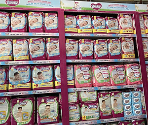 Tã Dán Trẻ Em Bobby Size M 76 Miếng ( M76 Cho Bé 6 Đến 11 Kg) Êm Mềm Khô Thoáng - Bỉm Dán Bobby Size M