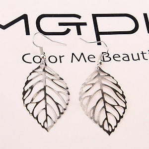 Đôi Khuyên Bông Tai Hợp Kim Hình Chiếc Lá - Phụ Kiện Thời Trang
