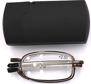 Kính xếp màu nâu tròng lão 2.5 độ_nam