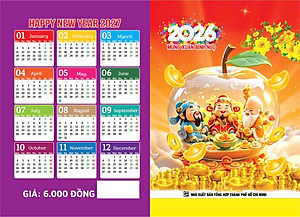 Bộ Combo 10 Lịch Túi Năm 2026 - Bính Ngọ