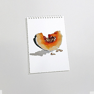 Sổ vẽ A4 vẽ màu nước và chì có vân sang giấy định lượng 260gsm nhập từ Ý, lên màu trong tự nhiên,15 tờ/cuốn MOW260 Green Art - Hàng chính hãng