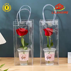 Túi Nhựa Trong Suốt Đựng Ly Giữ Nhiệt/Bình Giữ Nhiệt Tiện Lợi - Chính Hãng