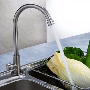 Vòi nước bằng thép không gỉ thiết kế hiện đại dành cho bồn rửa chén 206806
