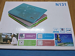 Đế tản nhiệt laptop N131 có led 2 quạt giải nhiệt cực nhanh đế nâng 4 chế độ (Tặng kèm món quà tri ân) 2Fan 8x8cm- Hàng chính hãng