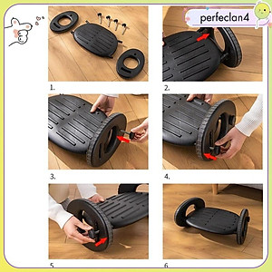 Ghế Gác Chân Văn Phòng Công Thái Học Ergonomic Footrest KUNBE Điều Chỉnh 6 Mức Chiều Cao Massage Chân Bản Cao Cấp