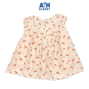 Đầm bé gái họa tiết Cherry nhí đỏ organza ánh nhủ - AICDBGRHHZHK - AIN Closet