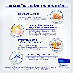 Kem dưỡng trắng da Hoa Thiên - giải pháp từ thiên nhiên cho làn da trắng sáng mịn màng và rạng rỡ 30g