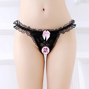 [Chọn màu] Quần lót lọt khe có hạt ở giữa