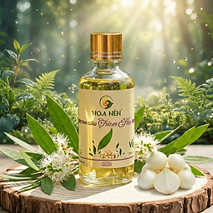 Tinh dầu Tràm ngâm củ nén 100ml - Hoa Nén - Chuẩn VietGAP - Chăm sóc sức khoẻ mẹ và bé