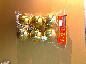 Quả châu treo cây thông noel - Châu bóng đẹp lung linh, có nhiều size để lựa chọn