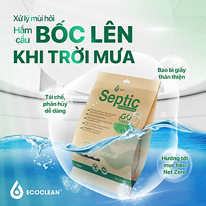 Combo 2 gói Tiết Kiệm ECOCLEAN SEPTIC - Men Vi Sinh Xử Lý Hầm Cầu Bể Phốt - USA