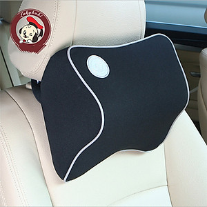 Bộ gối tựa đầu và tựa lưng xe hơi, xe ô tô chất liệu cao su non cao cấp V2