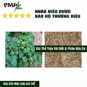 Giá Thể Trồng Cây PMP Siêu Giá Thể Bã Mía SUMI, Chuyên Dụng Cho Trồng Hoa Hồng, Hoa Lan, Rau Sạch (250g - 2dm3)