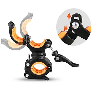 Chân Đế Gắn Đèn Pin Vào Xe Đạp Xoay 360 Độ Gắn Đầu Phía Trước Ghi Đông Xe Đạp Cao Cấp Mai Lee (Không Kèm Đèn Pin)