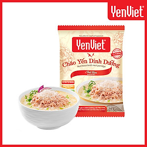 Cháo yến dinh dưỡng Yến Việt vị thịt bằm sấy thăng hoa, vitamin B, không bột ngọt, chất bảo quản thùng 30 gói x 50g