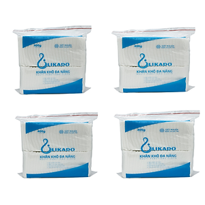5 Bịch Khăn vải khô đa năng LIKADO 400g (20 x 22cm)