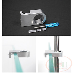 Kẹp nhôm Week CNC giữ ống in out 12, 16, 20 mm dây ống lọc thùng bể cá tép thủy sinh