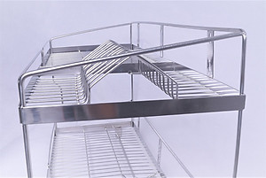 Kệ chén dĩa 2 tầng Inox SUS 304 Yamato (nhiều kích thước)