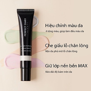 Kem lót PERFECT DIARY trang điểm cao cấp hiệu chỉnh màu da che phủ lỗ chân lông 30g