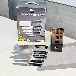 Bộ Dao 7 Món Nhà Bếp Bằng Thép Không Gỉ KUCHEN ĐỨC - KU K62709 -  Hàng Chính Hãng