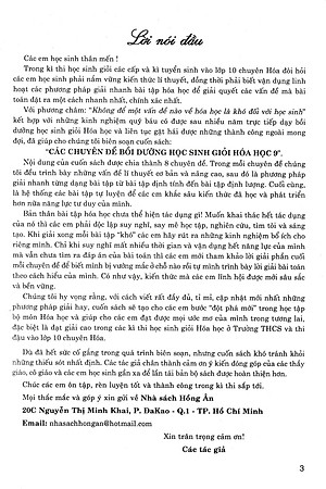 Sách Các Chuyên Đề Bồi Dưỡng Học Sinh Giỏi Hóa Học 9 (Tái Bản)