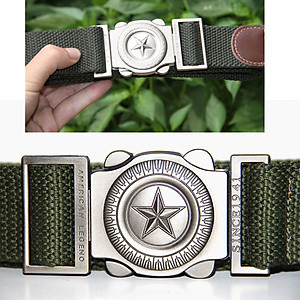 Thắt Lưng Nam Dây Vải Dù Phong Cách Lính U379 US ARMY, Khóa Cài Tự Động Dễ Dàng Điều Chỉnh Theo Vòng Bụng- HÀNG CHÍNH HÃNG