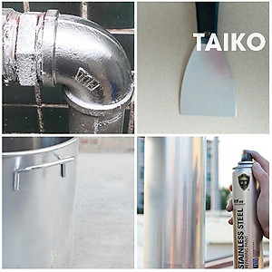 Sơn Bạc Mạ Crom Sơn Xịt Mạ TAIKOMI Sáng Bóng 350ml Chai Sơn Mạ Siêu Bóng Làm Mới Ô tô Xe Máy, Vật Dụng Trang Trí