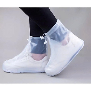 Set 2 Bọc Giày Chống Nước Đi Mưa Có Khóa Kéo, Phù Hợp Mọi Loại Giày