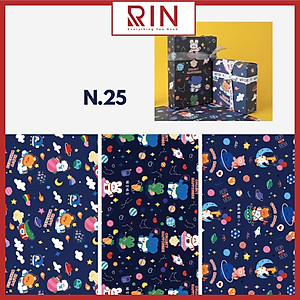 Giấy bọc sách vở / Giấy gói quà / giấy bao tập / giấy bao vở học sinh, sinh viên size A4, B5, A5 cao cấp – 24 cuốn